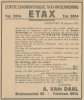 Advertentie ETAX (Bron: Eindhovensch Dagblad 26 aug. 1933)