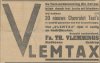 Advertentie van Vlemtax (bron: Eindhovensch Dagblad, 7 juli 1934)