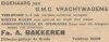 Advertentie Bredasche Courant, 3 december 1945